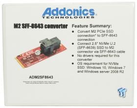 Addonics M.2 PCIe to SFF-8643 (U.2) Storage Adapter Review 02 Addonics M.2 PCIe to SFF-8643 (U.2) Storage Adapter Review 02