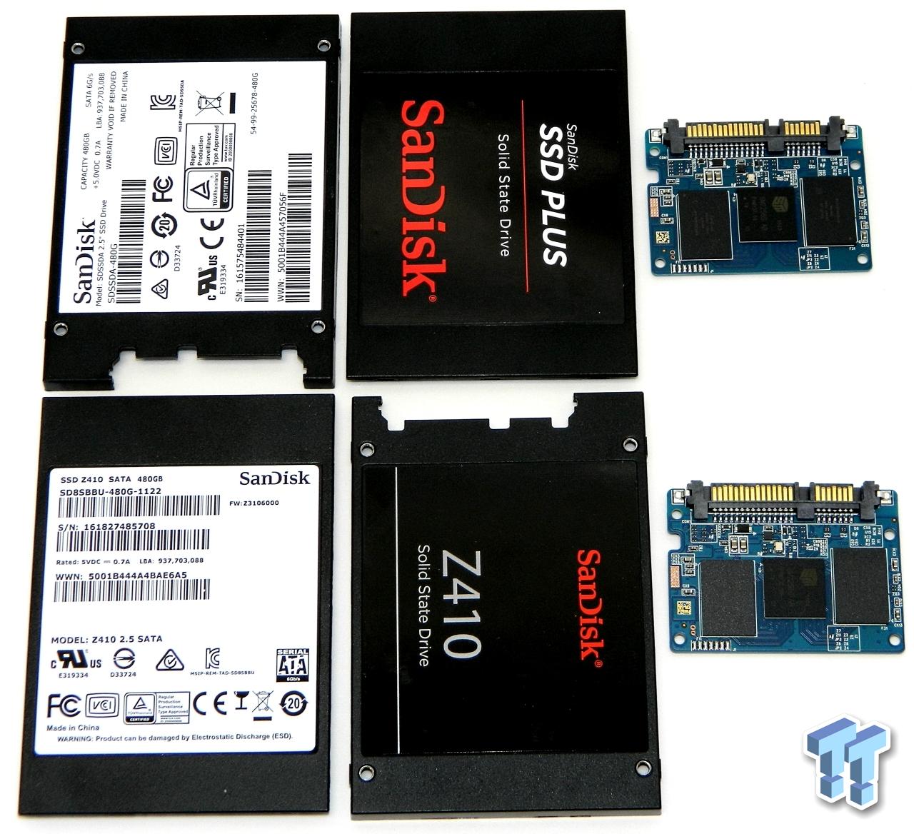 SanDisk SSD Plus and Z410 SATA III SSD Review