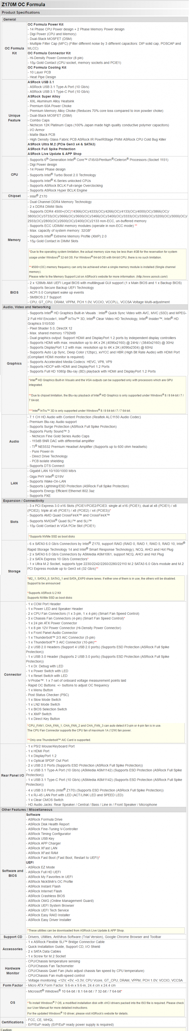 ASRock Z170M OC Formula (Intel Z170) Motherboard Review 02