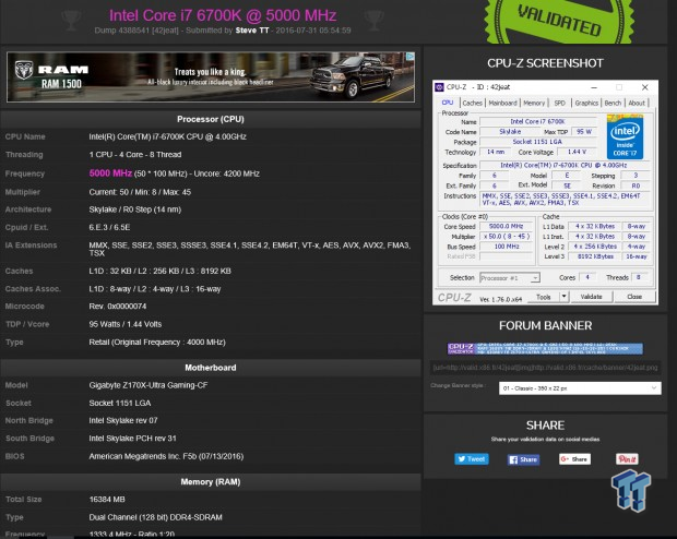 GIGABYTE Z170X-Ultra Gaming Motherboard Review 67