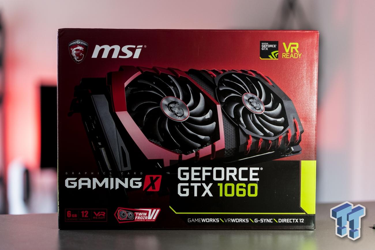 MSI GeForce GTX 1060 Gaming X 6G Graphics Card Review