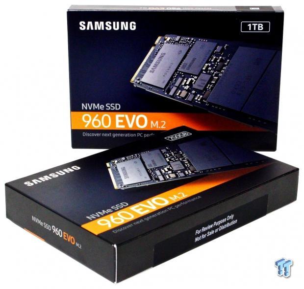 Samsung 960 EVO 1TB & 250GB M.2 PCIe SSD