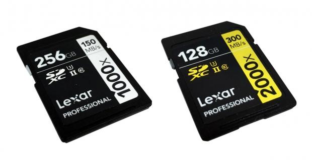 Lexar Professional 128GB & 256GB UHS-II SD Cards