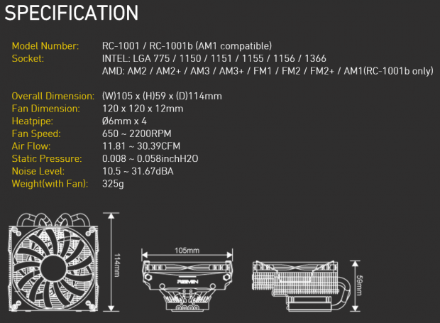 REEVEN BRONTES RC-1001b CPU Cooler Review 01