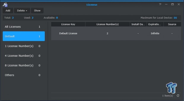 synology camera license move to new nas