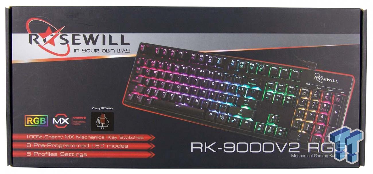 Rosewill Mechanical Gaming Keyboard with Cherry MX Brown Switches RK-9000V2 BR 
