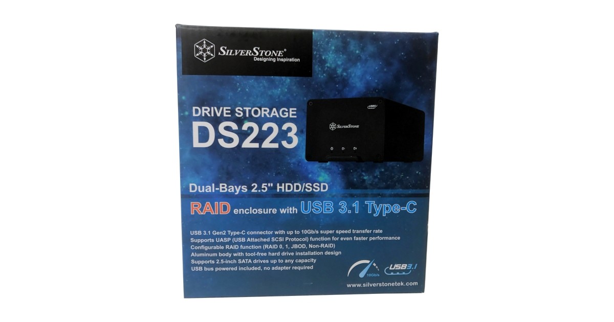 SilverStone Drive Storage DS223 RAID Enclosure Review