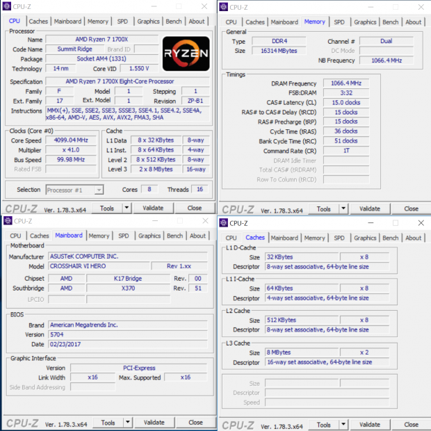 AMD Ryzen 7 1700 and 1700X CPU Review