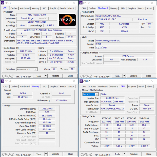 AMD Ryzen 7 1700 and 1700X CPU Review