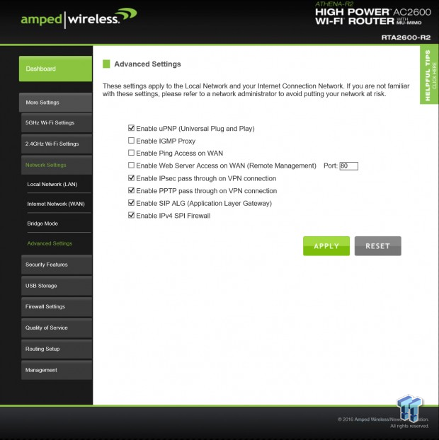 Amped Wireless Athena R2 AC2600 Router Review 24
