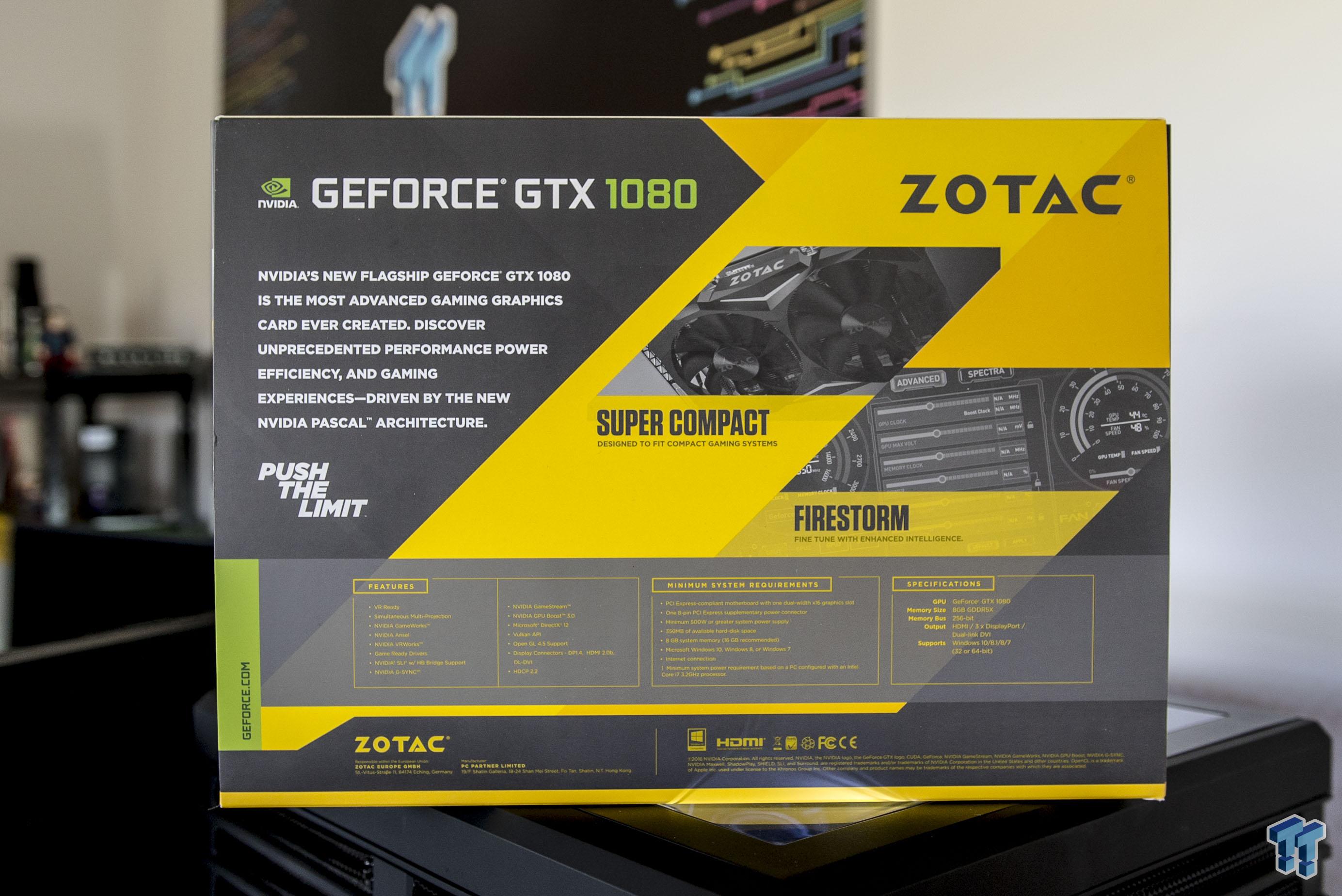 Open enlarged image ZOTAC GeForce GTX 1080 Mini - World's Smallest GTX 1080! 02