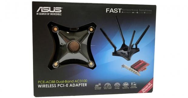 Asus shops PCE-AC88 Dual Band AC3100 Wireless PCI-E Adapter