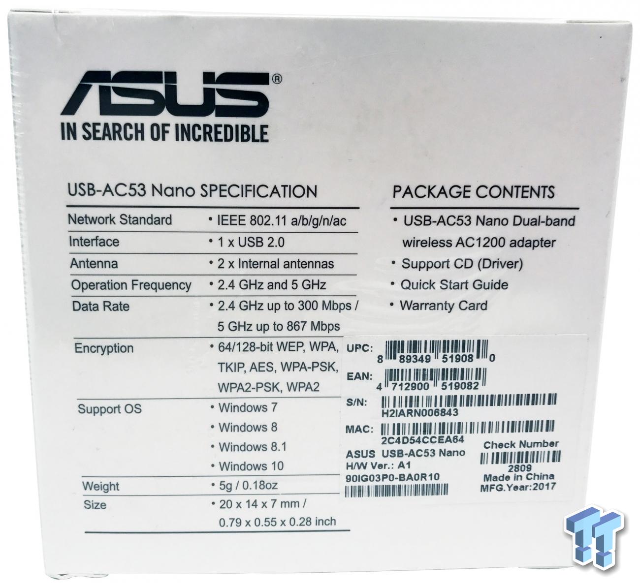 Asado revelación Enriquecimiento ASUS USB-AC53 Nano AC1200 Wireless Adapter Review | TweakTown