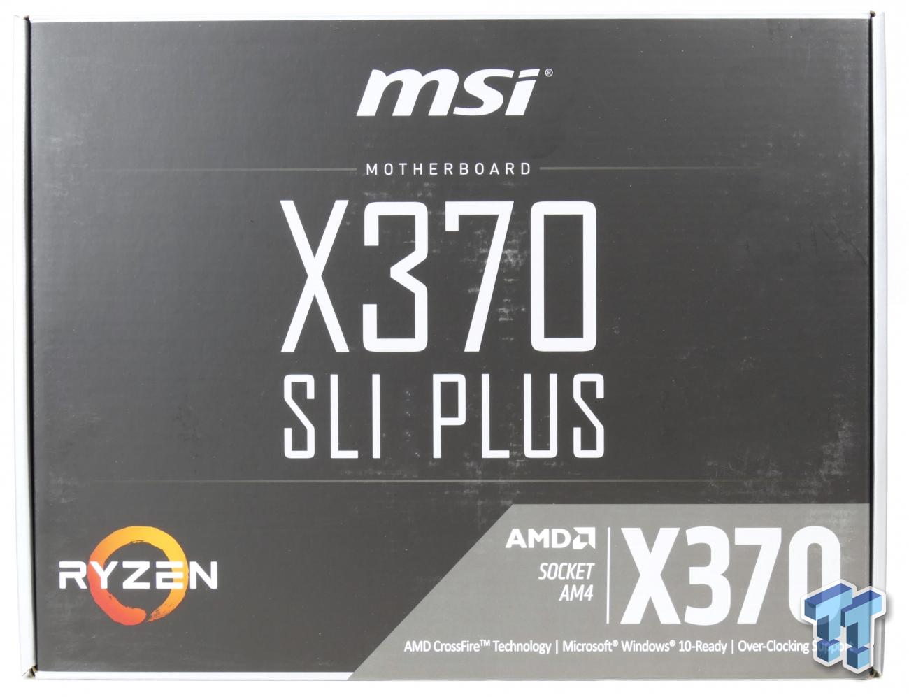 MSI X370 SLI PLUS Gaming Motherboard Review