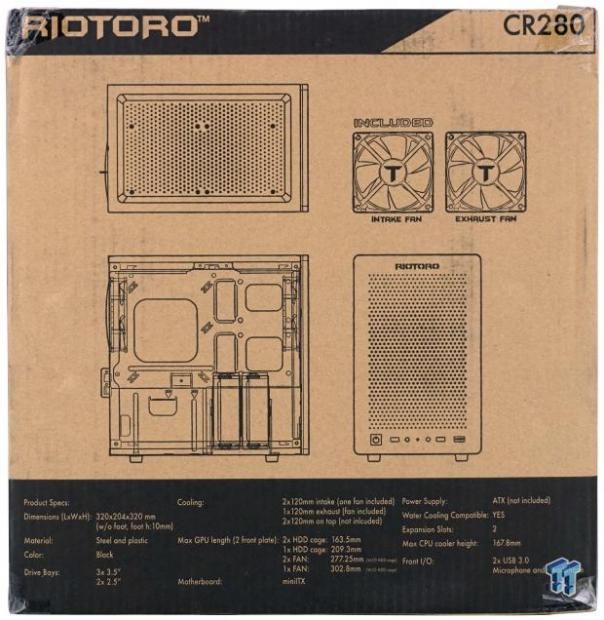 RIOTORO CR280 Compact Mini-ITX Chassis Review 04