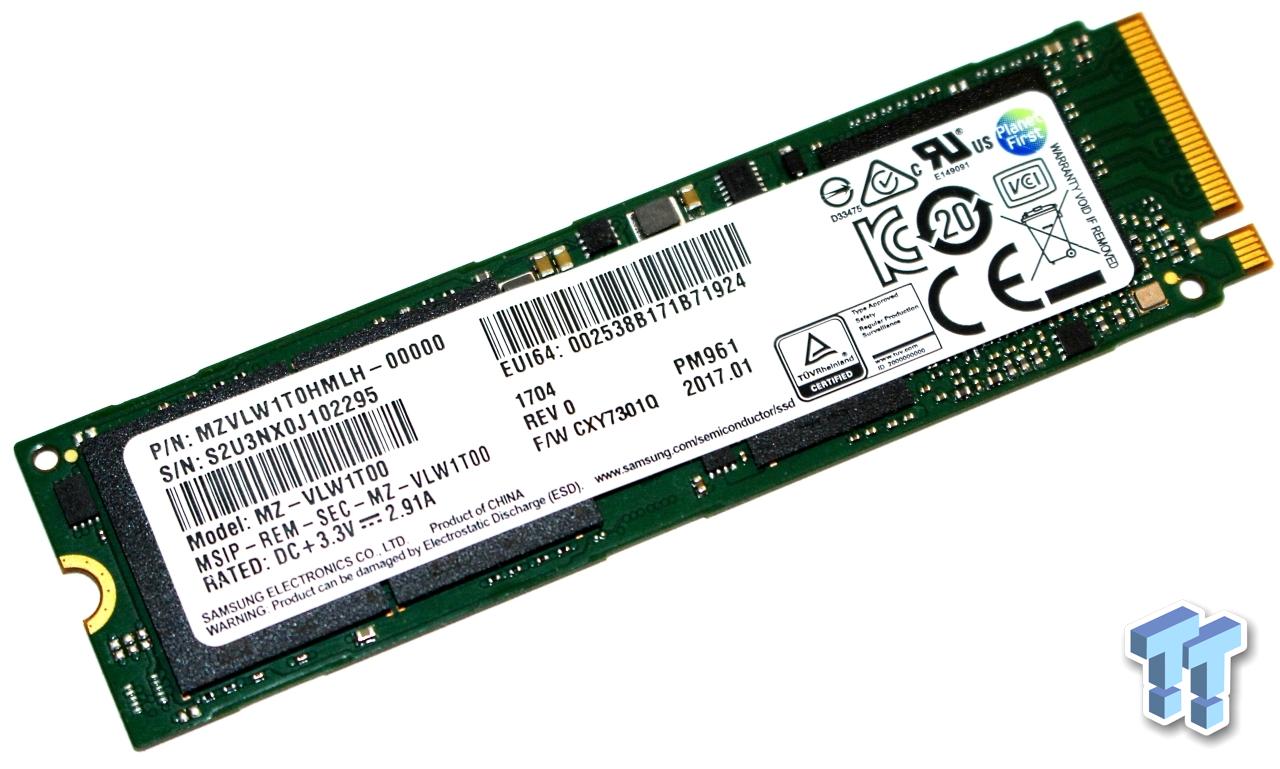 Samsung PM961 1TB M.2 NVMe PCIe SSD Review
