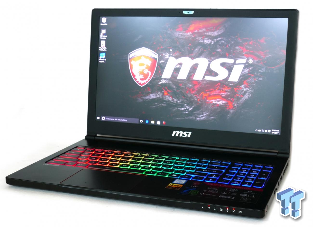 MSI GS63VR STEALTH PRO 4K Gaming Laptop Review