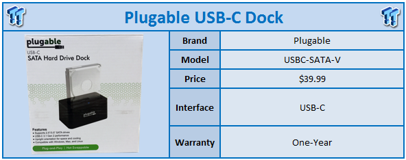 Plugable USBC-SATA-V USB 3.1 Gen 2 HDD Dock Review 99