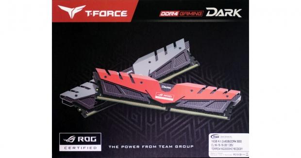 Team T-Force Dark ROG DDR4-3000 16GB Memory Kit