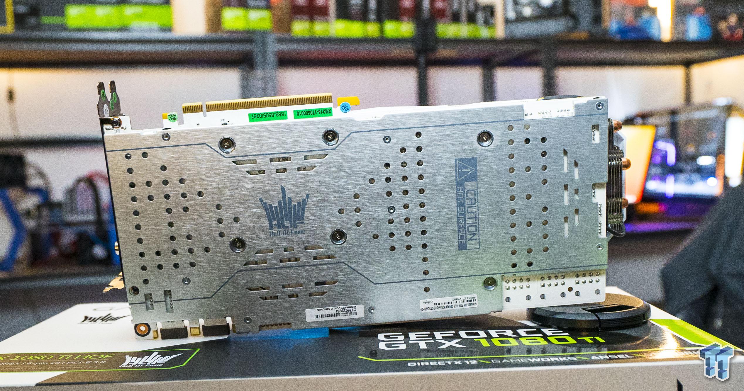 Open enlarged image GALAX GeForce GTX 1080 Ti HOF: Performance King with LCD 16