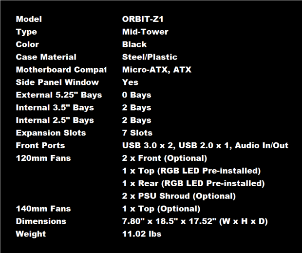 Rosewill Orbit-Z1 Mid-Tower Chassis Review 01