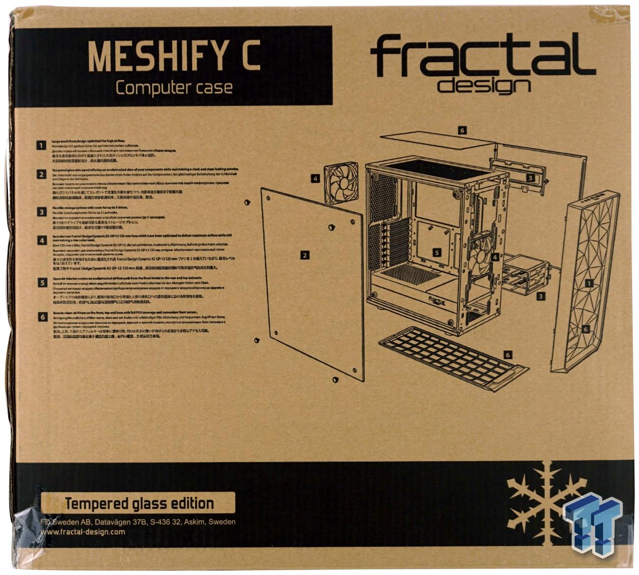 Fractal Design Yellow/Mustard Meshify C PC Case Front Mesh