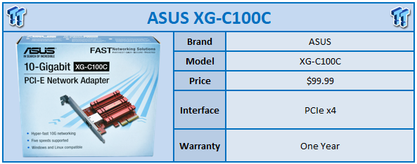 Asus Xg C100c 10gbe Pcie Network Adapter Review Tweaktown