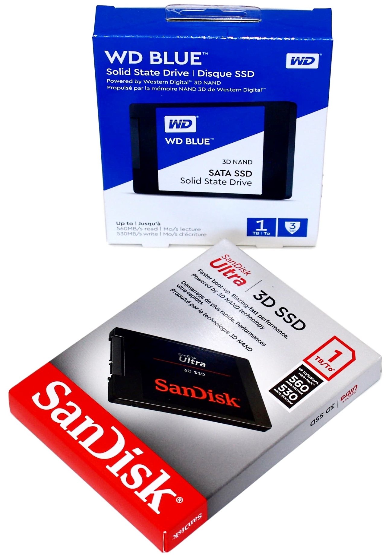 WD Blue 3D & SanDisk Ultra 3D 1TB SATA III SSDs Review