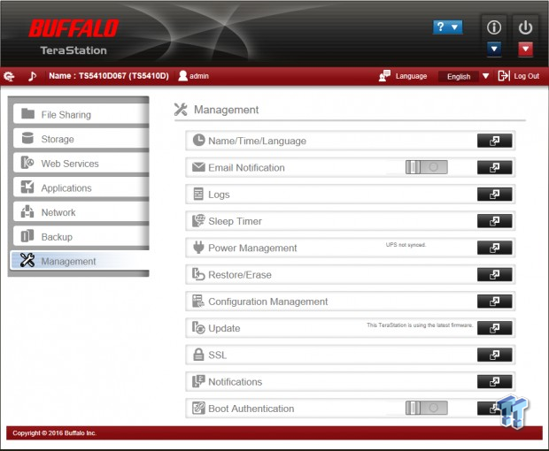 Buffalo TeraStation TS5410 8TB 10Gbe NAS Review 26