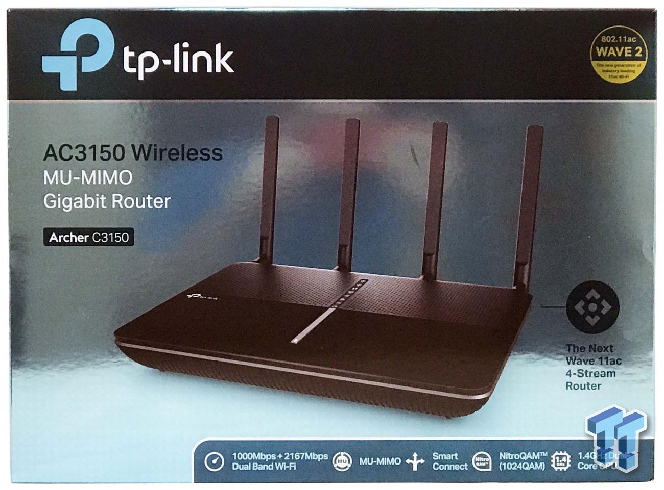 Tp Link Archer C3150 Dual Band Wireless Router Review Tweaktown