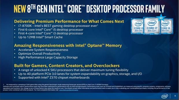 Intel Core i7-8700K and i5-8400 Coffee Lake CPU Review