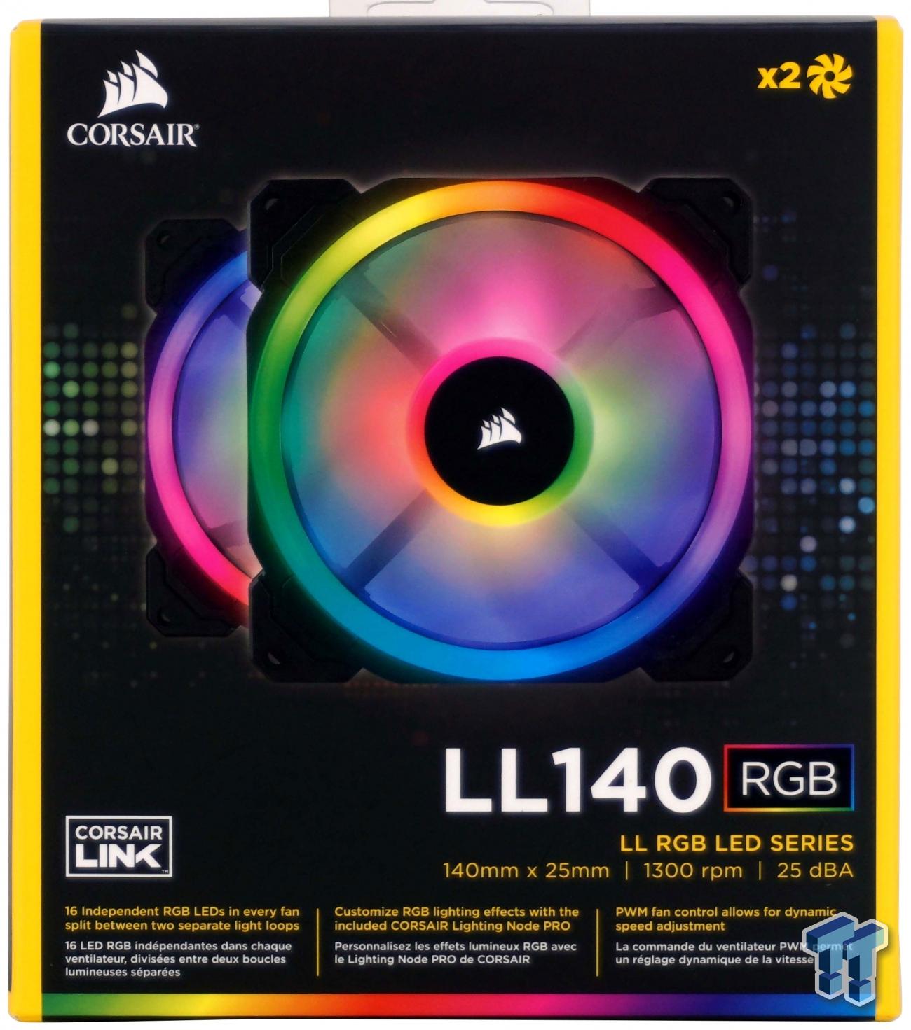 Corsair LL140 Dual Light Loop RGB LED Fan Review
