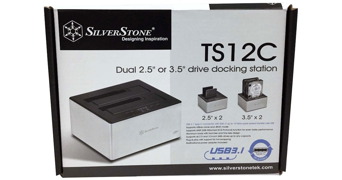 SilverStone TS12C USB 3.1 Dual-Drive Dock and Cloner Review