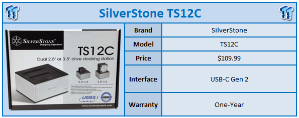 SilverStone TS12C USB 3.1 Dual-Drive Dock and Cloner Review