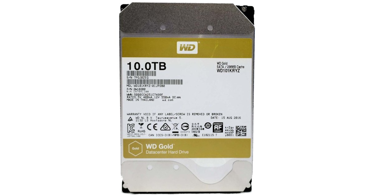 WD Gold 10TB Datacenter Enterprise-Class Hard Drive Review