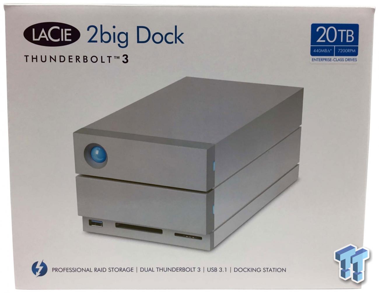 disque dur externe HDD LaCie 2big Dock RAID 20 To (STLG20000400)