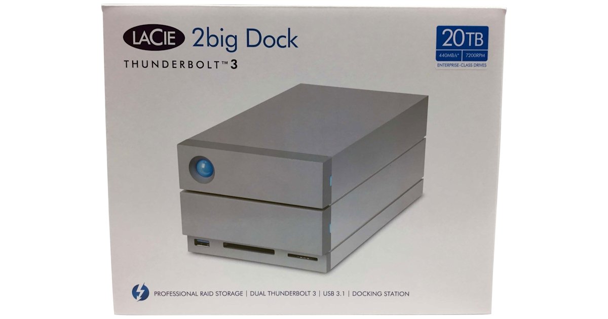 LaCie 2Big Dock Thunderbolt 3 20TB External HDD Review | TweakTown