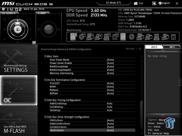 MSI X399 GAMING PRO CARBON AC (AMD X399) Motherboard Review 48 MSI X399 GAMING PRO CARBON AC (AMD X399) Motherboard Review 48