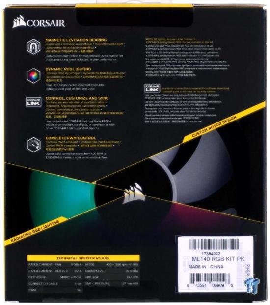 Corsair ML140 PRO RGB 140mm Magnetic Levitation Review 03