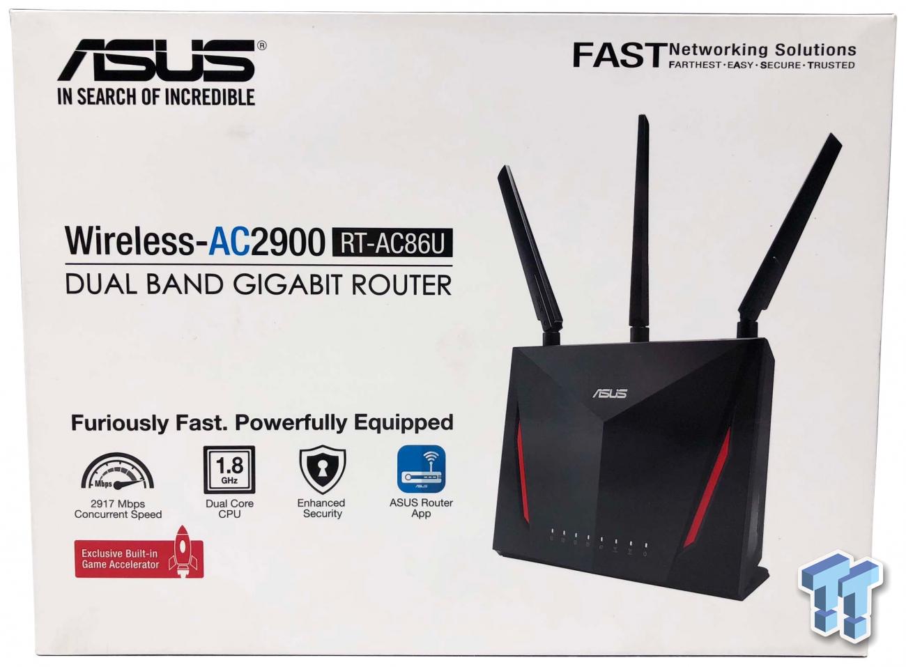 RT-AC86U ASUS AC2900 WiFi Dual-band Gigabit Wireless Router BRAND NEW 