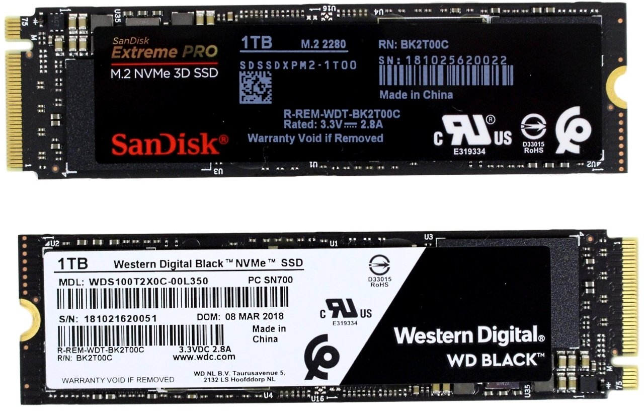 Western Digital Black & SanDisk Extreme Pro 1TB M.2 Review