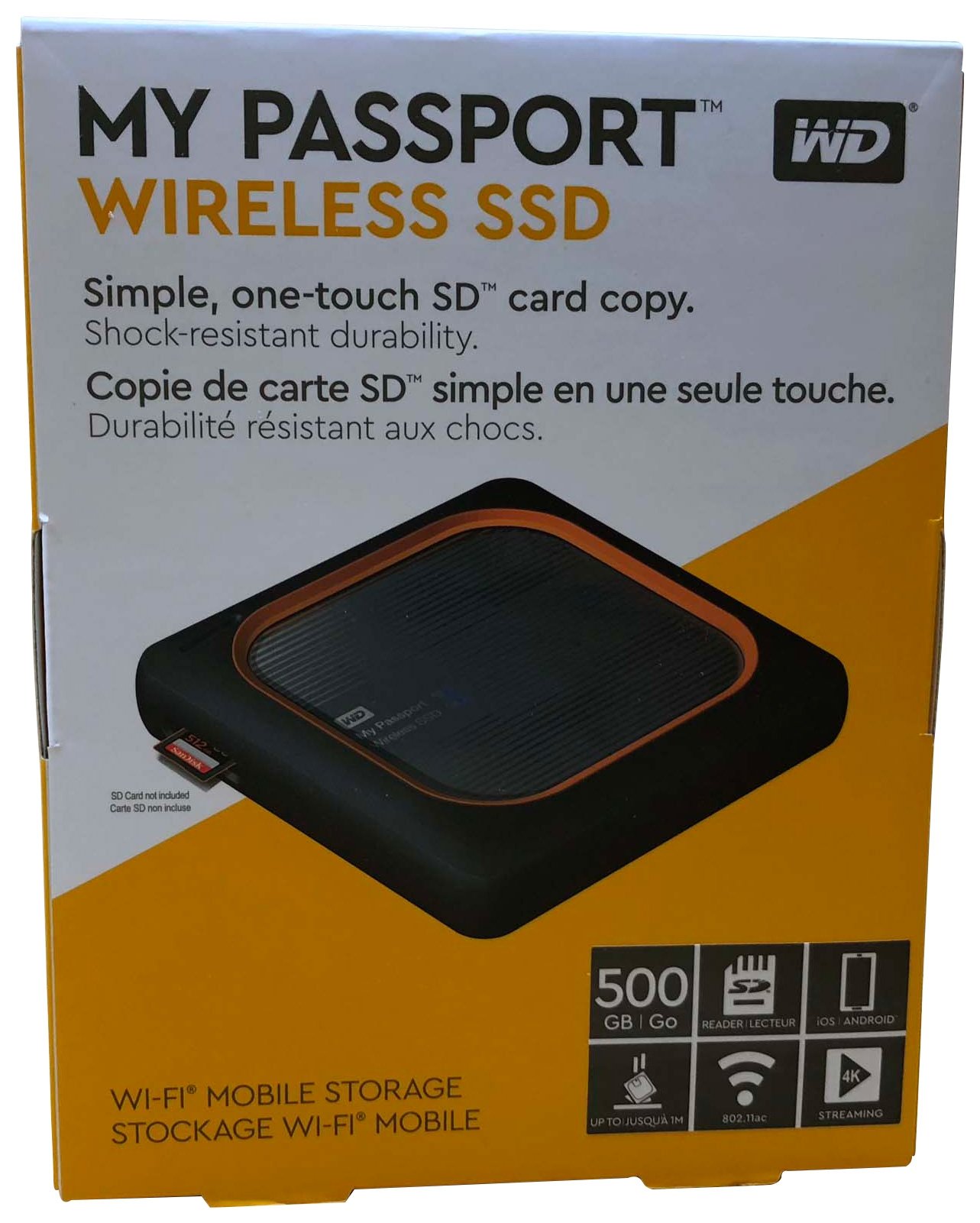 Western Digital My Passport Wireless SSD 500 Go : meilleur prix, test et  actualités - Les Numériques