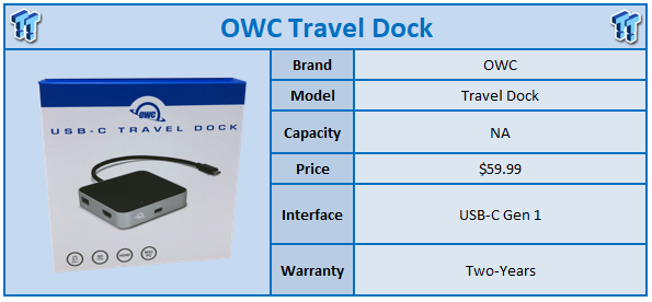 OWC USB-C Travel Dock E - 6 Ports of Connectivity