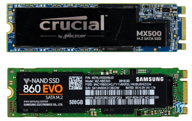 Cel mai bun M.2 SATA SSD - Samsung 860 EVO sau Crucial MX500 200