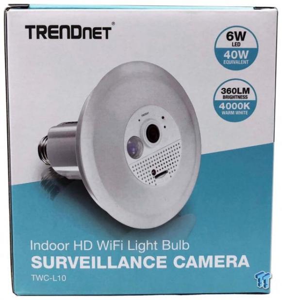 trendnet indoor hd wifi light bulb surveillance camera