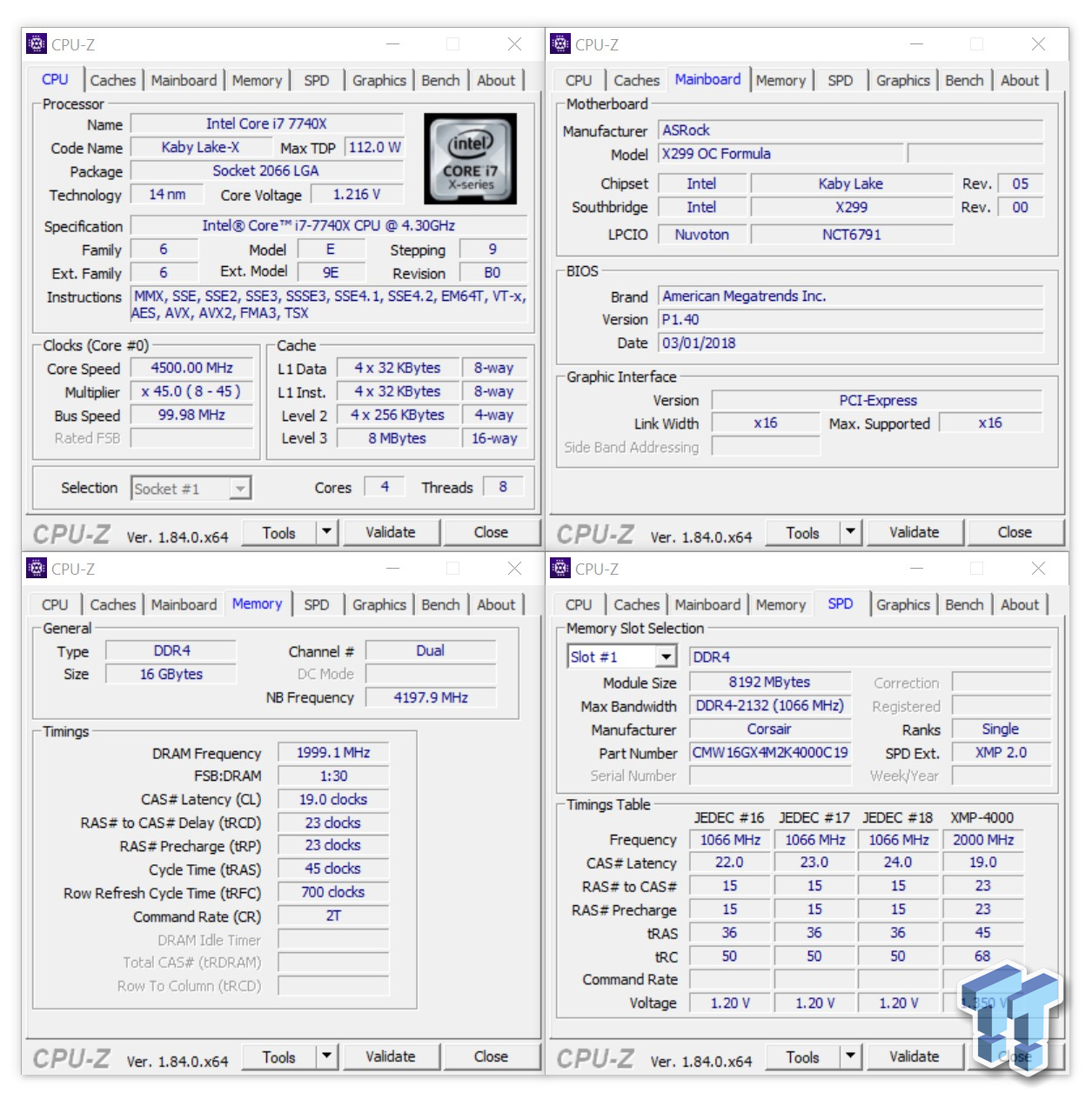 Corsair Vengeance RGB PRO DDR4-4000 16GB Memory Review