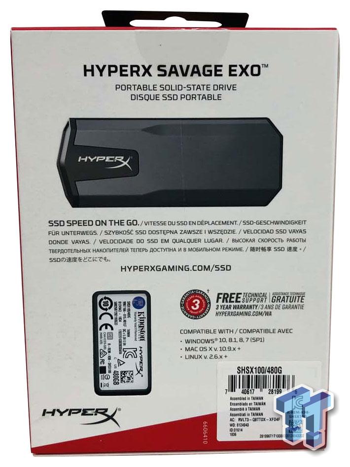Snel neus Encommium HyperX Savage EXO Portable SSD Review