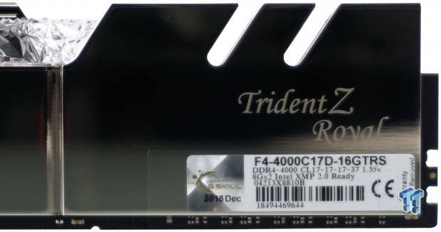 G.Skill Trident Z Royal DDR4-4000 16GB Memory Kit Review 04