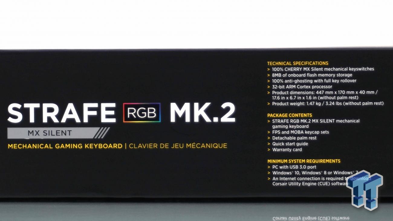 skud Derfra slag Corsair Strafe RGB MK.2 Mechanical Gaming Keyboard Review