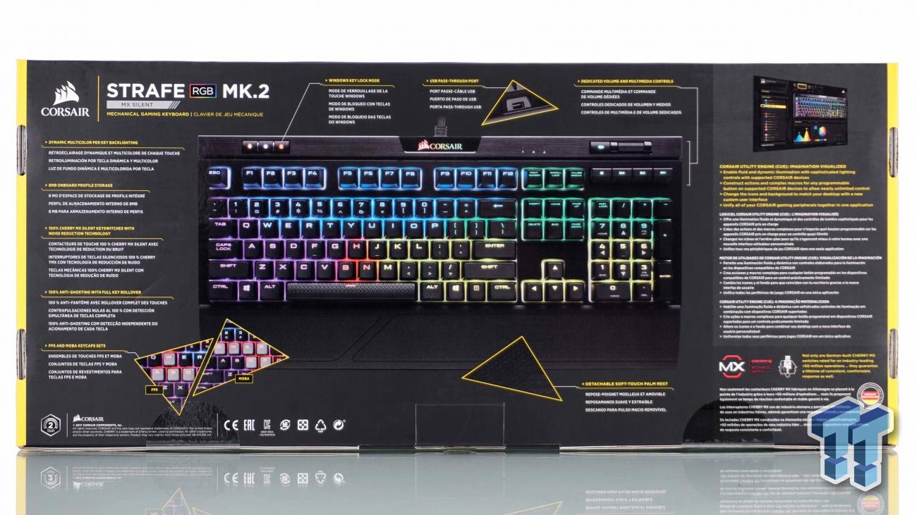 uafhængigt Bliv ved salat Corsair Strafe RGB MK.2 Mechanical Gaming Keyboard Review
